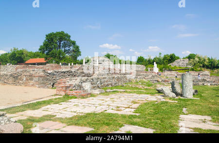 Gamzigrad - das antike Römische Komplex von Palästen und Tempeln Felix Romuliana, erbaut von Kaiser Galerius in Dacia Ripensis. Stockfoto