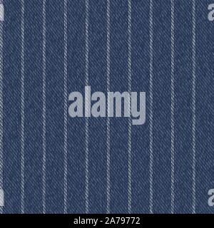 Mit nadelstreifenmuster Denim Textur Nahtlose wiederholen Vector Pattern Swatch Stock Vektor