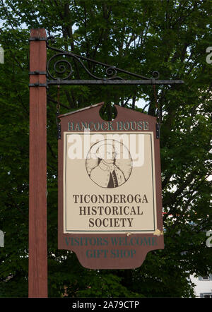 Ticonderoga Historical Society New York Stockfoto