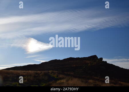 Raumkapsel wie Cloud über die Kakerlaken Staffordshire Stockfoto