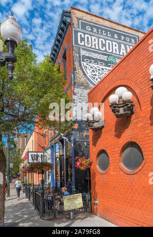 Das Corcoran Grill und Pub in Old Town Chicago, North Wells Street, Chicago, Illinois, USA Stockfoto