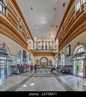 Jerez de la Frontera, Cadiz, Spanien - 23. Juni 2019: Blick auf den Bahnhof von Jerez de la Frontera, Cadiz, Spanien Stockfoto