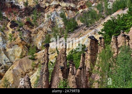 Devil's Town ist eine eigentümliche Felsformationen, in Serbien Stockfoto