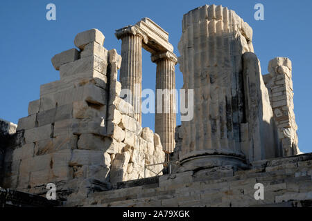 In den alten Zeiten, Didyma war bekannt als der Ort, wo eine kolossale Tempel des Apollo stand, und der Oracle offenbart die Zukunft. Stockfoto