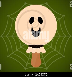 Monster Form Eis Popsicle. Halloween Jahreszeit-Vector Illustration Stock Vektor