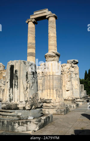 In den alten Zeiten, Didyma war bekannt als der Ort, wo eine kolossale Tempel des Apollo stand, und der Oracle offenbart die Zukunft. Stockfoto