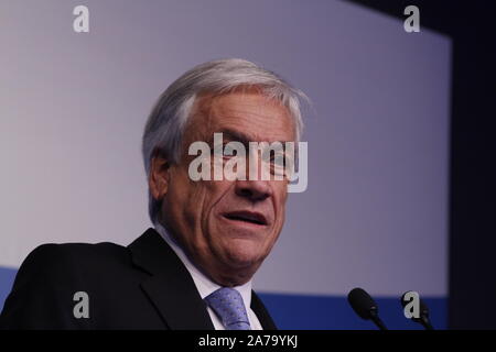 Sebastian Piñera Ex-Präsident Chiles Stockfoto