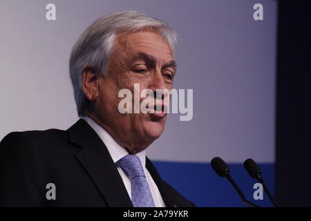 Sebastian Piñera Ex-Präsident Chiles Stockfoto