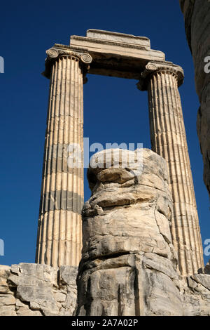 In den alten Zeiten, Didyma war bekannt als der Ort, wo eine kolossale Tempel des Apollo stand, und der Oracle offenbart die Zukunft. Stockfoto