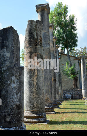 Sepino, Molise, Italien. Altilia die archäologische Stätte in Sepino, in der Provinz von Campobasso. Der Name Altilia der römischen Stadt zeigt. Stockfoto
