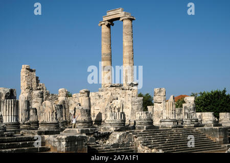 In den alten Zeiten, Didyma war bekannt als der Ort, wo eine kolossale Tempel des Apollo stand, und der Oracle offenbart die Zukunft. Stockfoto