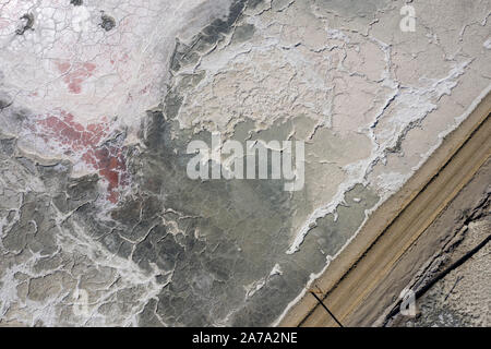 Oben Searles Lake trona Kalifornien Stockfoto