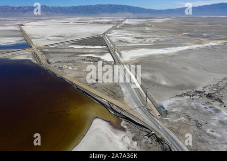 Oben Searles Lake trona Kalifornien Stockfoto