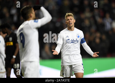 Oktober 31, 2019, Kopenhagen, Dänemark: Viktor Fischer, FC Kopenhagen während der sydbank Cup Fußball-Match zwischen dem FC Kopenhagen und FC Nordsjælland von Telia Parken, Kopenhagen, Dänemark. (Bild: © Lars Moeller/ZUMA Draht) Stockfoto