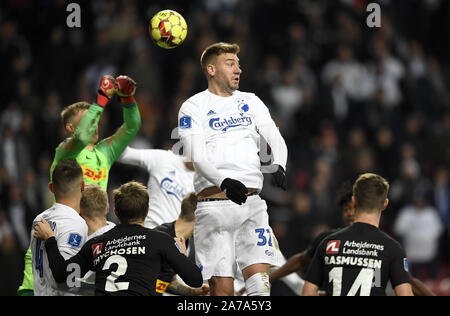 Oktober 31, 2019, Kopenhagen, Dänemark: Niclas Bendtner, FC Kopenhagen während der sydbank Cup Fußball-Match zwischen dem FC Kopenhagen und FC Nordsjælland von Telia Parken, Kopenhagen, Dänemark. (Bild: © Lars Moeller/ZUMA Draht) Stockfoto