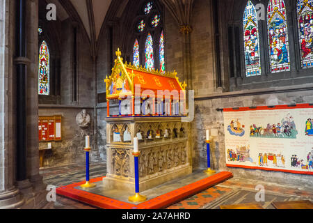 Innere, Innen, Hereford Cathedral, Hereford, Kathedrale, Grafschaft, Stadt, in, England, Englisch, in der Nähe von, Wales, Welsh, Grenze, Herefordshire, UK, GB, Großbritannien, Britische Stockfoto