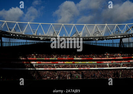 LONDON, ENGLAND - Dezember 22, 2018: Bild vor der 2018/19 Premier League Spiel zwischen Arsenal FC und Burnley FC im Emirates Stadion. Stockfoto