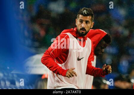 Madrid, Spanien. 31 Okt, 2019. ALVARO VADILLO WÄHREND DES SPIELS GETAFE CF GEGEN GRANADA FC AM ALFONSO PEREZ Kolosseum. Donnerstag, 31 OCTUBER 2019 Credit: CORDON PRESSE/Alamy leben Nachrichten Stockfoto