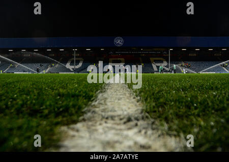 LONDON, ENGLAND - Februar 15, 2019: Blick auf den Ort Bild vor der fünften Runde 2018/19 FA Cup Spiel zwischen Queens Park Rangers FC und FC Watford an der Loftus Road Stadium. Stockfoto