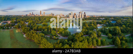 Atlanta, Georgia, USA Downtown Skyline Luftbild Panorama. Stockfoto