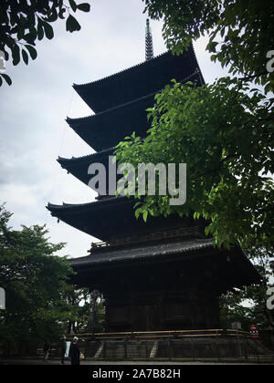 Toji Tempel, Minami-Ku, Kyoto-shi-Nishikujonandencho. Shingon buddhistischen Tempel in 796 gegründet. Toji hat die höchste Pagode bei 57 Meter hoch. Stockfoto