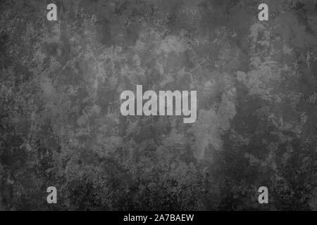 Schwarz grunge Texturen Hintergrund mit vielen Notleidenden rostiges Metall und Grunge verwitterten Linien und Kratzer im Vintage Design Element für Grafik Stockfoto