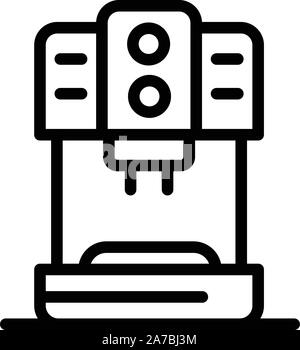 Kaffeemaschine-Symbol, Umriss-Stil Stock Vektor