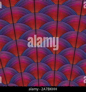 Feder gestalteten Hintergrund mit geschwungenen Linien als exotische Vogel Gefieder Muster gestaltet Stock Vektor