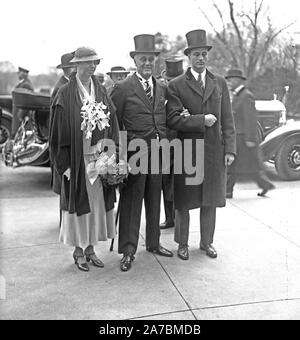 Franklin D. Roosevelt - Franklin D. Roosevelt Einweihung. Eleanor Roosevelt und Franklin D. Roosevelt, 4. März 1933 Stockfoto