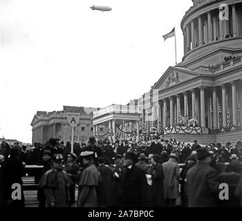 Franklin Roosevelt erste Einweihung: Podium an U.S. Capitol, Washington, D.C., 4. März 1933 Stockfoto