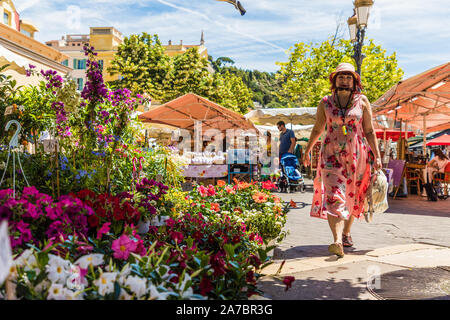 Cours Saleya in Nizza Frankreich Stockfoto