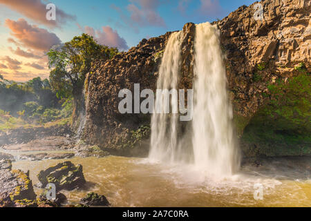 Blue Nile fällt Tis Issat in Äthiopien, Afrika Stockfoto