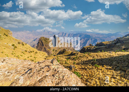 Erstaunliche Landschaft in der Simian Berge, Äthiopien. Stockfoto