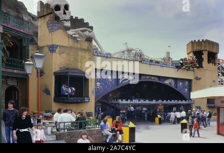 Ghost Train, Blackpool Pleasure Beach, Lancashire, England, Großbritannien. Ca. 80er Stockfoto