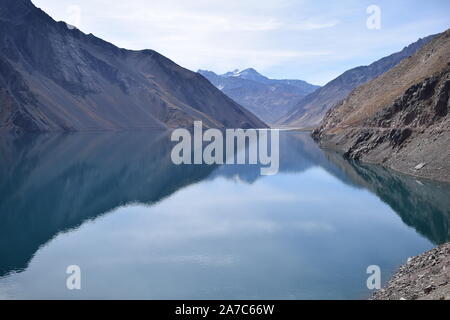 San Jose del Valle de Maipo/Chile - am 15. April 2018 - Schlucht maipo Stockfoto