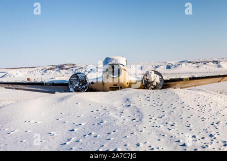 Verlassene Ebene in der Tundra. Kotzebue, Alaska Stockfoto