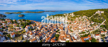 Stadt Hvar auf der Insel Hvar Kroatien Stockfoto