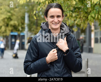 Tschechische Tennisspielerin Martina Sablikova posiert für die Fotografen während einer Pressekonferenz auf die kommende Saison, die am 1. November 2019, in Prag, Tschechische Republik. (CTK Photo/Michaela říhová) Stockfoto