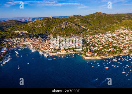 Stadt Hvar auf der Insel Hvar Kroatien Stockfoto