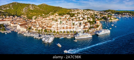 Stadt Hvar auf der Insel Hvar Kroatien Stockfoto