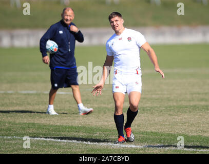 England's Piers Francis während des Trainings an Fuchu Asahi Fußball Park, Tokyo. Stockfoto