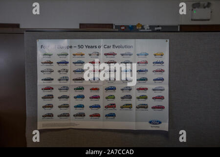 Die in der Nähe der leeren Büros an autogiganten Ford UK Warley Hauptsitz in Brentwood, Essex, wo das Auto hersteller seit über 50 Jahren gegründet wurden. Stockfoto