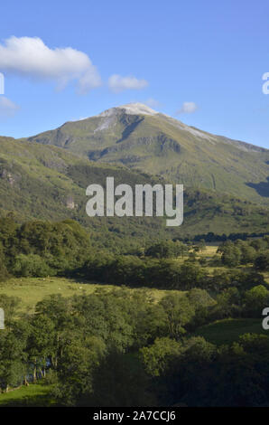 Der Höhepunkt der Sgurr Mor Choinnich neben Ben Nevis in der Grey Corries der Schottischen Highlands Schottland Großbritannien Stockfoto