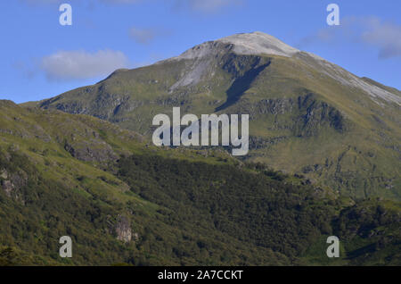 Der Höhepunkt der Sgurr Mor Choinnich neben Ben Nevis in der Grey Corries der Schottischen Highlands Schottland Großbritannien Stockfoto