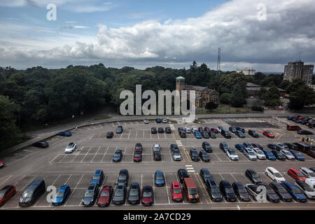 Die in der Nähe der leeren Büros an autogiganten Ford UK Warley Hauptsitz in Brentwood, Essex, wo das Auto hersteller seit über 50 Jahren gegründet wurden. Stockfoto