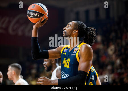 Belgrad, Serbien. 31 Okt, 2019. Jeremy Evans von chimki Moskau. Credit: Nikola Krstic/Alamy leben Nachrichten Stockfoto