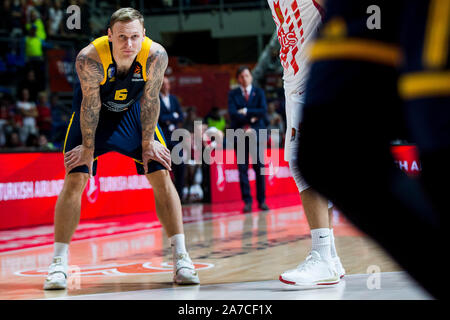 Belgrad, Serbien. 31 Okt, 2019. Janis Timma von chimki Moskau. Credit: Nikola Krstic/Alamy leben Nachrichten Stockfoto