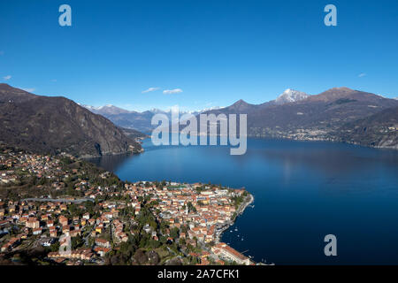 Tolle Aussicht von Menaggio aus Monte Crocetta - Comer See in Italien gesehen Stockfoto