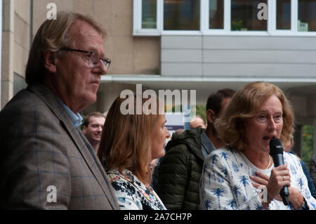 Provincial House, Den Haag, Niederlande. Montag, 14 Oktober, 2019. Stickstoff und niederländische Regierung-Richtlinien. Niederländische Bauern nahm, um zu protestieren, ein Stockfoto