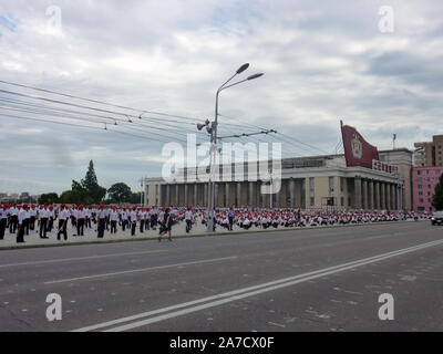 Kim Il Sung Platz, Pyongyang, Nordkorea (DVRK) Stockfoto